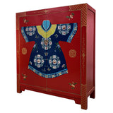 ROBE CABINET RED WASH MQZ-13