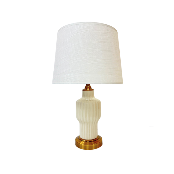 LAMP FLUTED CREAM
