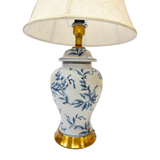 LAMP BLUE & WHITE EMBOSSED XIQUE