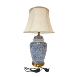 LAMP BLUE & WHITE CHERRY BLOSSOM XIQUE