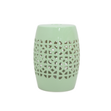 DRUM STOOL CUTWORK MINT