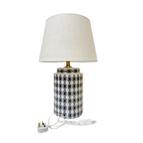 LAMP PORCELAIN BLUE PILLS