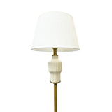 STANDING LAMP FLUTED WHITE