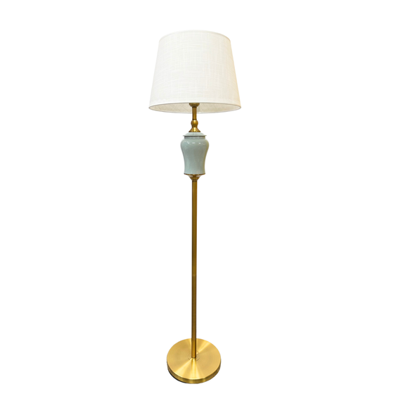STANDING LAMP CRACKLE CELADON