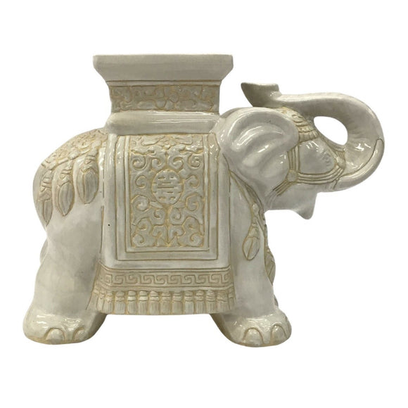CERAMIC ELEPHANT WHITE