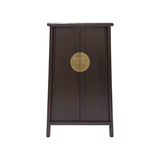A SHAPE CABINET H95CM DARK WOOD MQZ-21