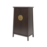 A SHAPE CABINET H95CM DARK WOOD MQZ-21