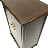 A SHAPE CABINET H95CM DARK WOOD MQZ-21