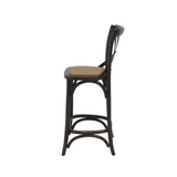 BARSTOOL CROSSBACK DARK WOOD MQZ-209