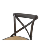 BARSTOOL CROSSBACK DARK WOOD MQZ-209