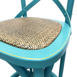 BARSTOOL CROSSBACK TURQUOISE MQZ-209