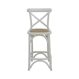 BARSTOOL CROSSBACK WHITE MQZ-209