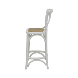 BARSTOOL CROSSBACK WHITE MQZ-209