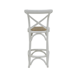 BARSTOOL CROSSBACK WHITE MQZ-209