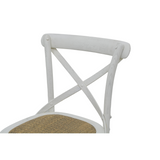 BARSTOOL CROSSBACK WHITE MQZ-209