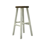 BARSTOOL ROUND WHITE MQZ-203