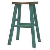 BARSTOOL SADDLE TURQUOISE 5CH-072