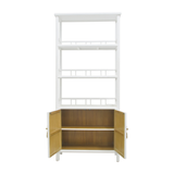 BOOKSHELF RATTAN 3L2DR WHITE WASH MQZ-55
