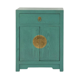CABINET ORIENT 1DW2DR TURQUOISE WASH MQZ-08