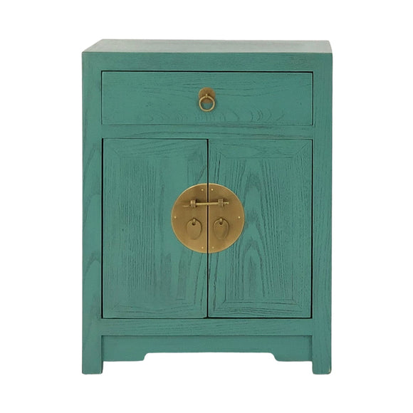 CABINET ORIENT 1DW2DR TURQUOISE WASH MQZ-08