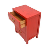 CABINET 3 DRAWER RED WASH MQZ-39