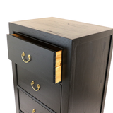 CABINET DRAWER NARROW 4DW BLACK WASH MQZ-44