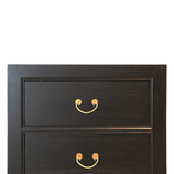 CABINET DRAWER NARROW 4DW BLACK WASH MQZ-44