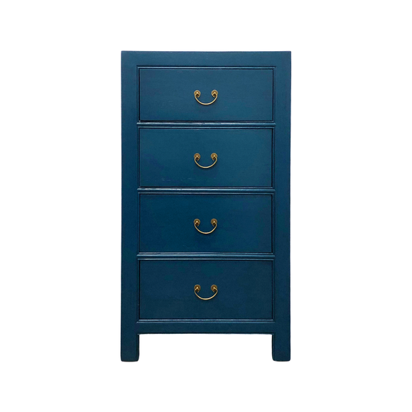 CABINET DRAWER NARROW 4DW BLUE WASH MQZ-44