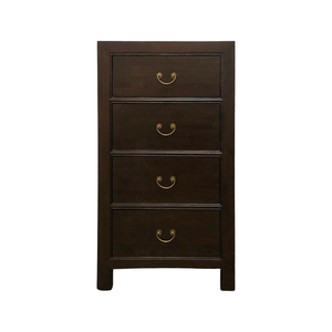 CABINET DRAWER NARROW 4DW DARK WOOD MQZ-44