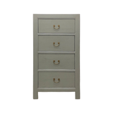 CABINET DRAWER NARROW 4DW GREY WASH MQZ-44