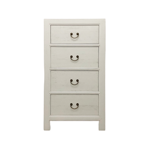 CABINET DRAWER NARROW 4DW WHITE WASH MQZ-44