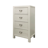 CABINET DRAWER NARROW 4DW WHITE WASH MQZ-44
