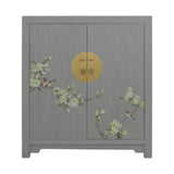 SHOE CABINET FLEUR 2 DOORS GREY WASH MQZ-13