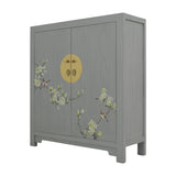 SHOE CABINET FLEUR 2 DOORS GREY WASH MQZ-13