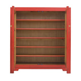 SHOE CABINET FLEUR 2 DOORS RED WASH MQZ-13