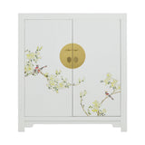 SHOE CABINET FLEUR 2 DOORS WHITE WASH MQZ-13