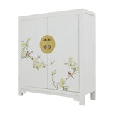 SHOE CABINET FLEUR 2 DOORS WHITE WASH MQZ-13