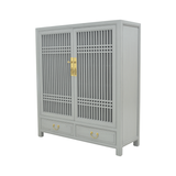 CABINET LATTICE 2DW2DR GREY WASH MQZ-35