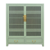 CABINET LATTICE 2DW2DR MINT WASH MQZ-35