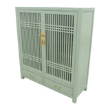 CABINET LATTICE 2DW2DR MINT WASH MQZ-35