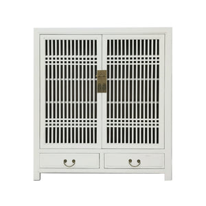 CABINET LATTICE 2DW2DR WHITE WASH MQZ-35