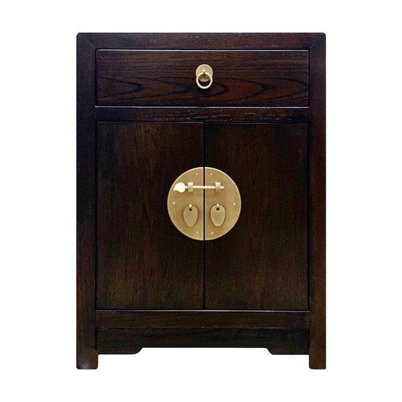 CABINET ORIENT 1DW2DR DARK WOOD MQZ-08