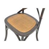 CHAIR DINING CROSSBACK DARK WOOD MQZ-207
