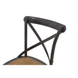 CHAIR DINING CROSSBACK DARK WOOD MQZ-207
