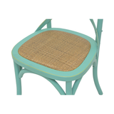 CHAIR DINING CROSSBACK TURQUOISE MQZ-207