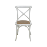 CHAIR DINING CROSSBACK WHITE MQZ-207