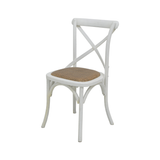 CHAIR DINING CROSSBACK WHITE MQZ-207