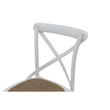 CHAIR DINING CROSSBACK WHITE MQZ-207