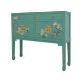 CONSOLE FLEUR 3DW4DR TURQUOISE WASH MQZ-14