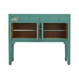 CONSOLE FLEUR 3DW4DR TURQUOISE WASH MQZ-14